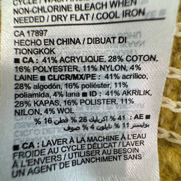 Mustard Yellow Sleeveless Knit Sweater - Picture 6 of 6